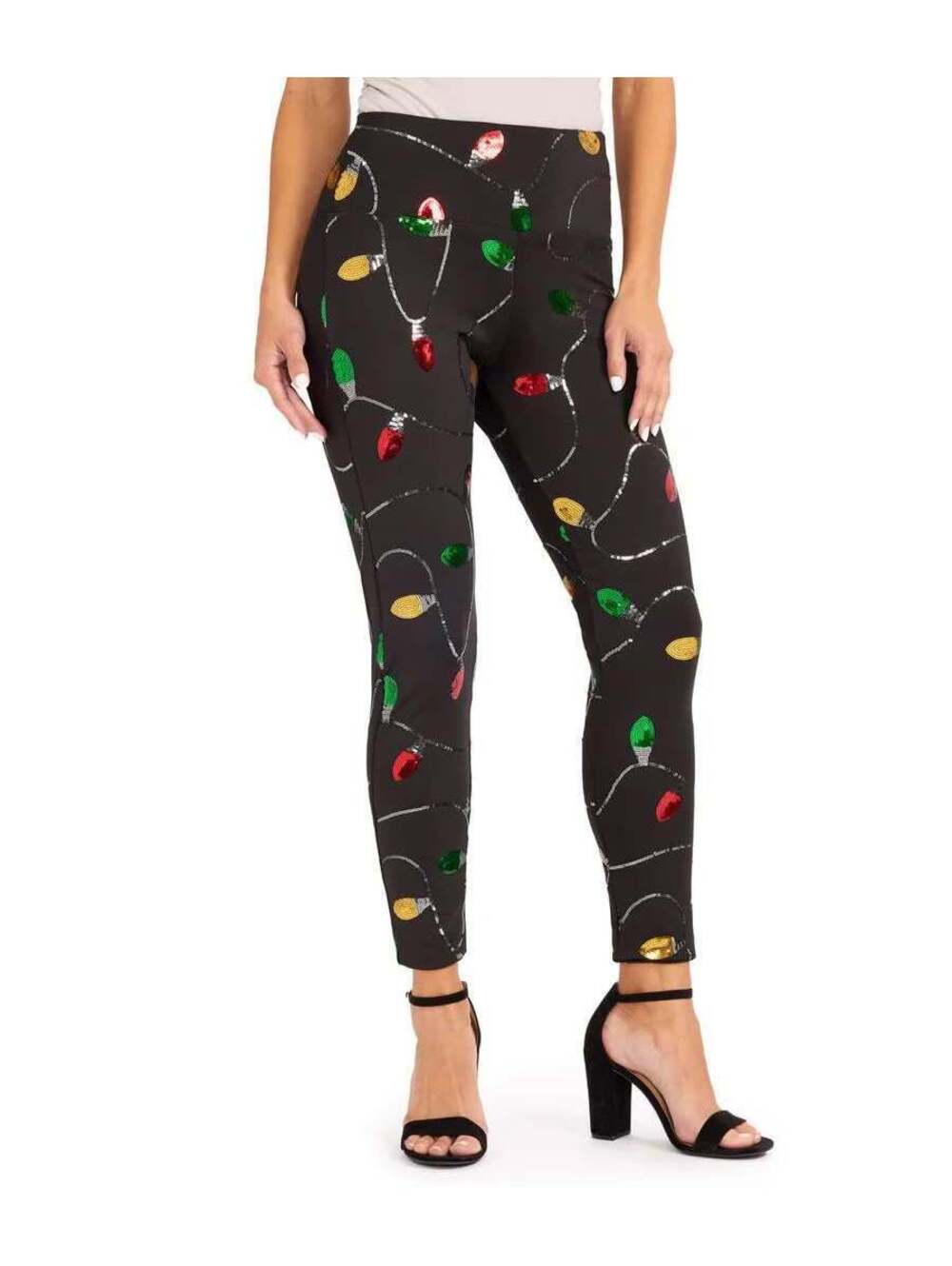 NWT Tipsy Elves Christmas Lights High Waisted Leggings Size XS